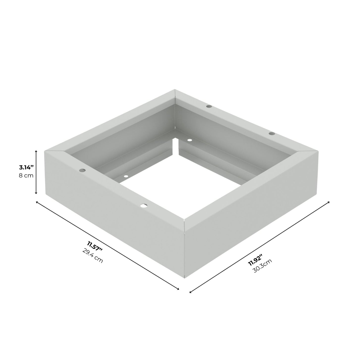 Base Plinth for Cube Lockers, Locker Legs, Modular Accessory, Powder Coated Steel