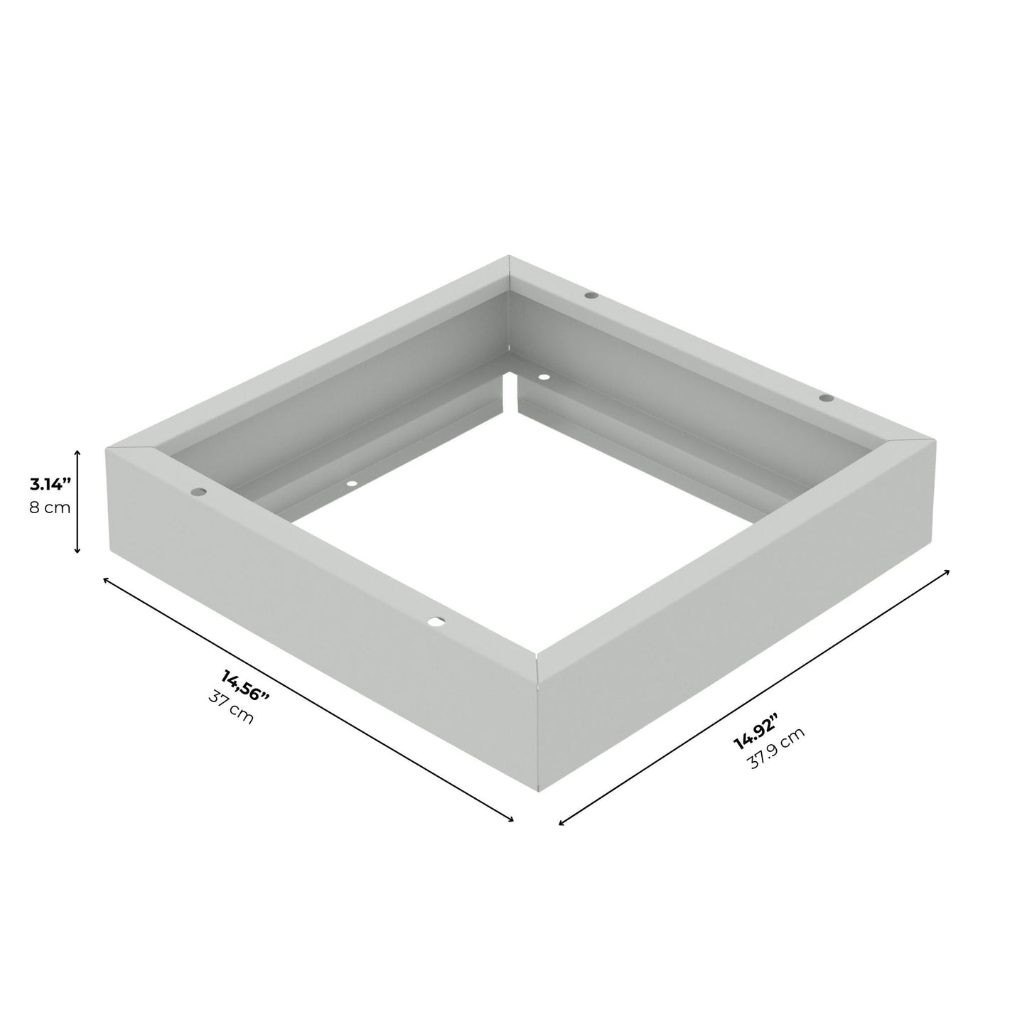 Base Plinth for Cube Lockers, Locker Legs, Modular Accessory, Powder Coated Steel