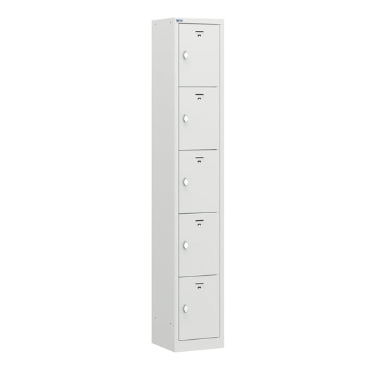 PH Series Premium Steel 5-Tier Lockers, Rear Ventilated, Name Plate Holder