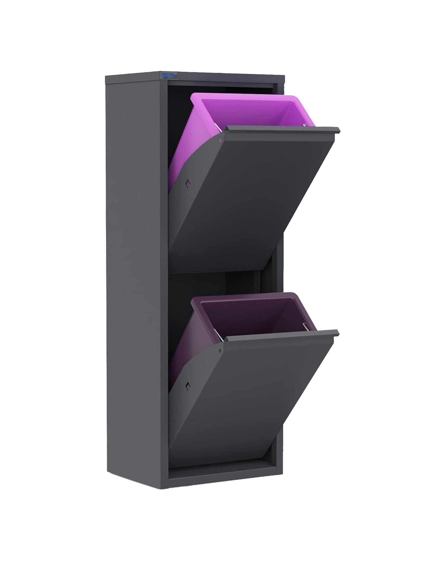 Metal Tilt-Out Storage Cabinet – 2-Tier Wall-Mount Organizer | 13” & 24” Width Options