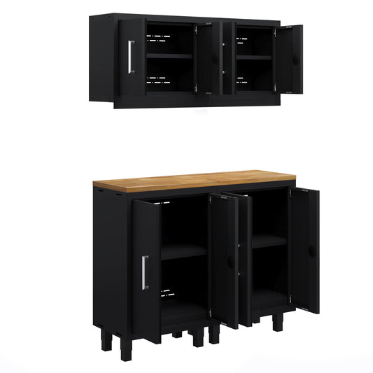 Core Plus Series 5pc Cabinet Set with Base and Wall Cabinets
