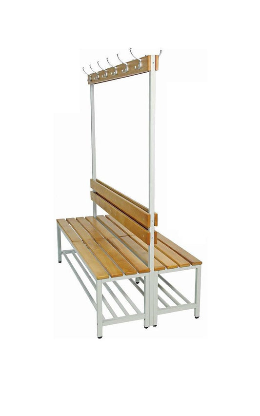 CB-ASK Multipurpose Bench with Shoe Space and Back Support – Light Gray (Flat Pack)