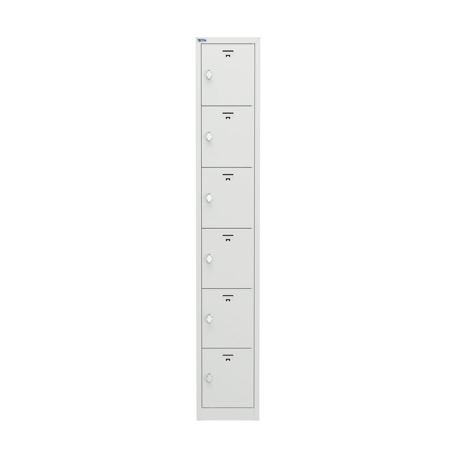 VH Series Premium Steel 6-Tier Lockers, Rear Ventilated