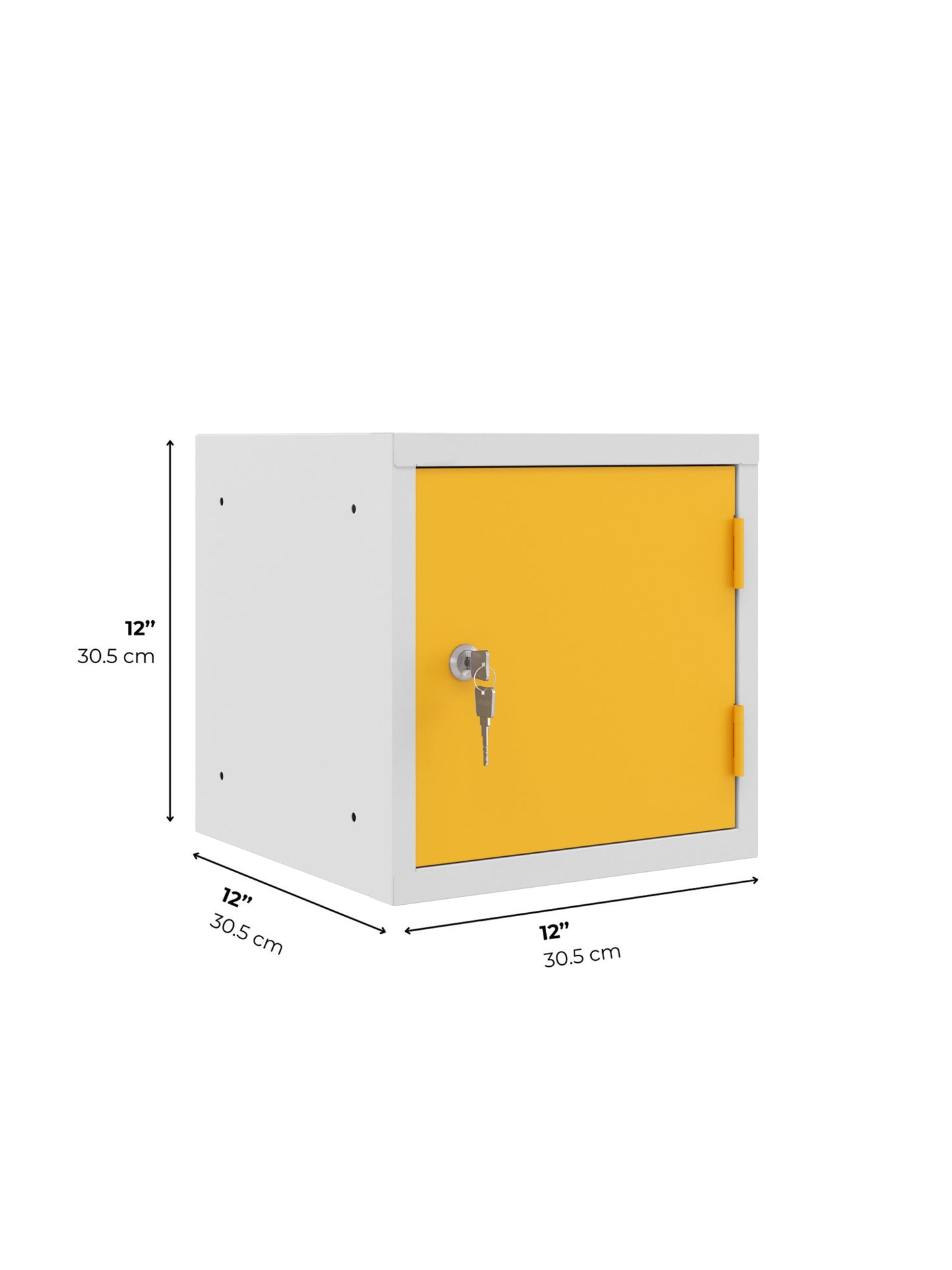 Stackable Cube Lockers, OKK Series, Lockable, 12" & 15", Multi-Color