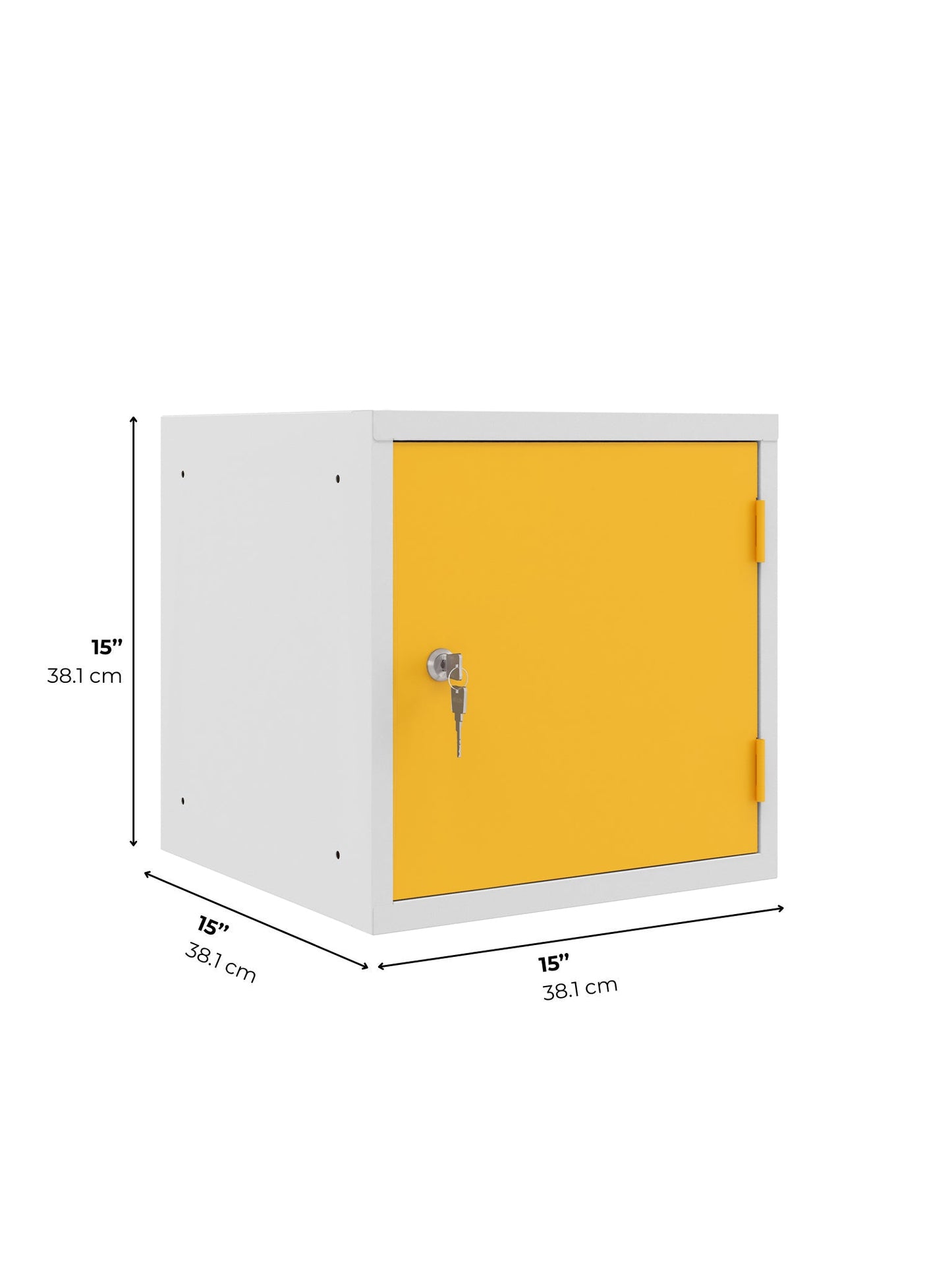Stackable Cube Lockers, OKK Series, Lockable, 12" & 15", Multi-Color