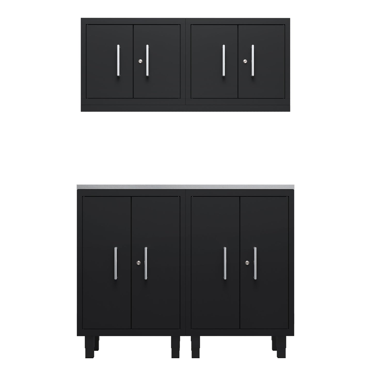Core Plus Series 5pc Cabinet Set with Base and Wall Cabinets