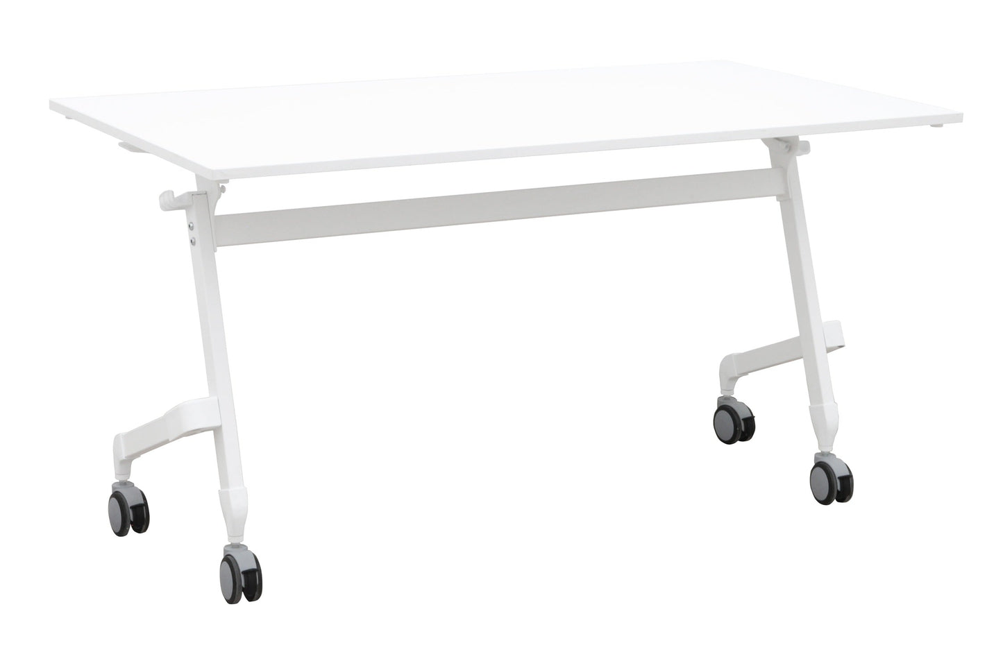 Flip-Top Training Table – Folding Desk with Locking Wheels | Multiple Top & Frame Colors