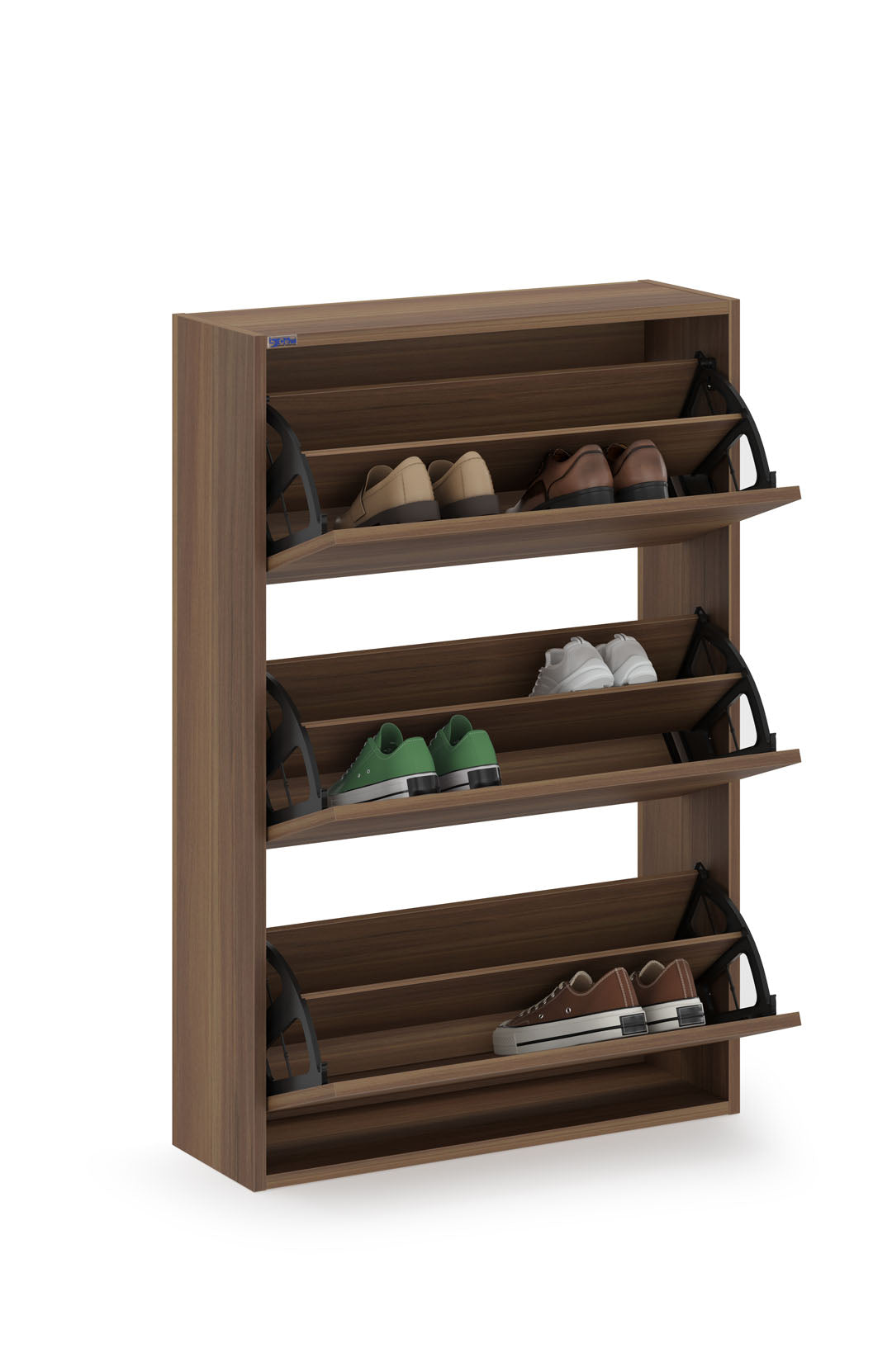 3-Tier Wooden Shoe Cabinet