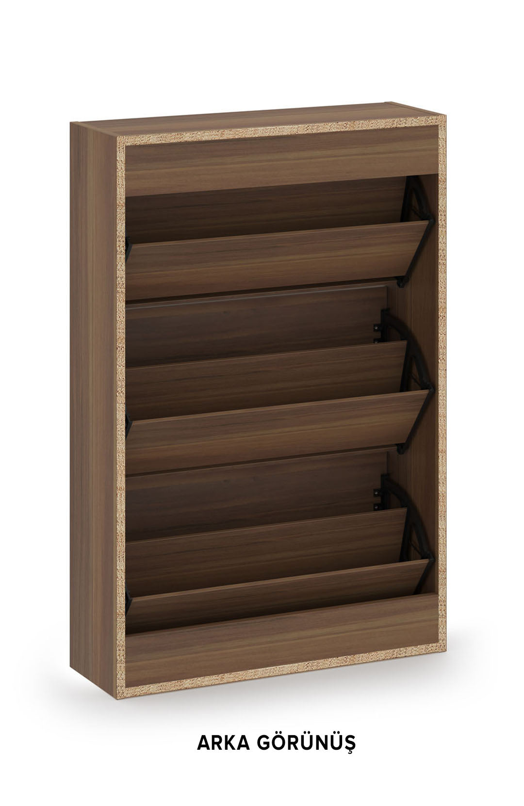 3-Tier Wooden Shoe Cabinet