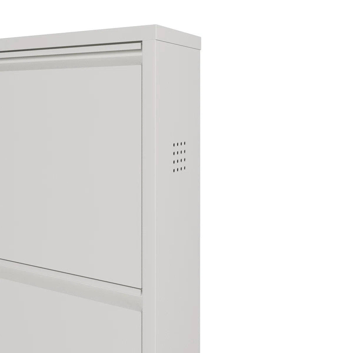 Antibacterial 5 Tier Metal Shoe Cabinet Side Holes