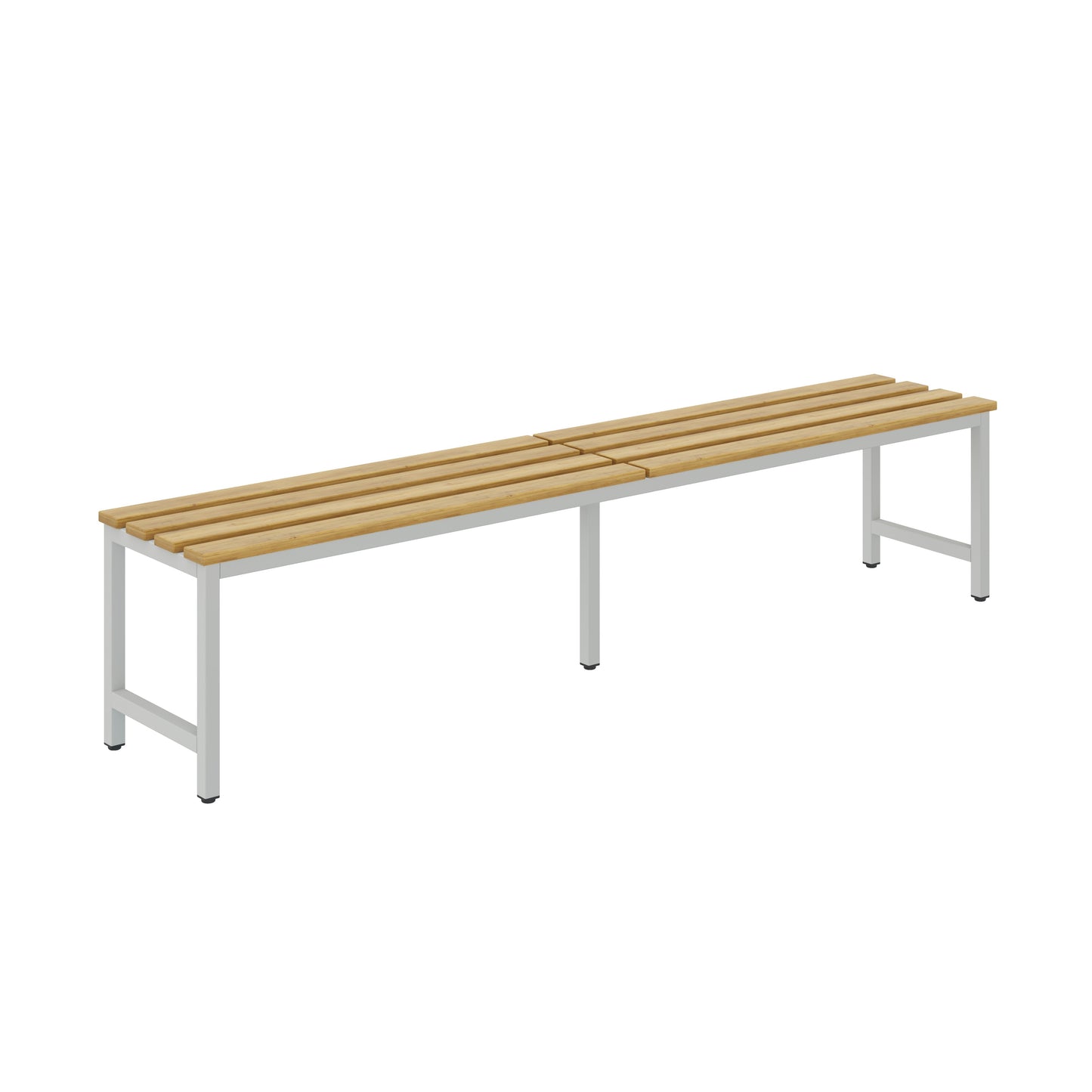 CB Multipurpose Bench with varnished hornbeam slats - Light Gray (Flat Pack)
