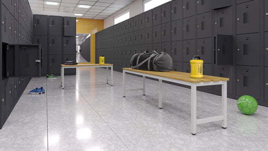 CB Multipurpose Bench with varnished hornbeam slats - Light Gray (Flat Pack)