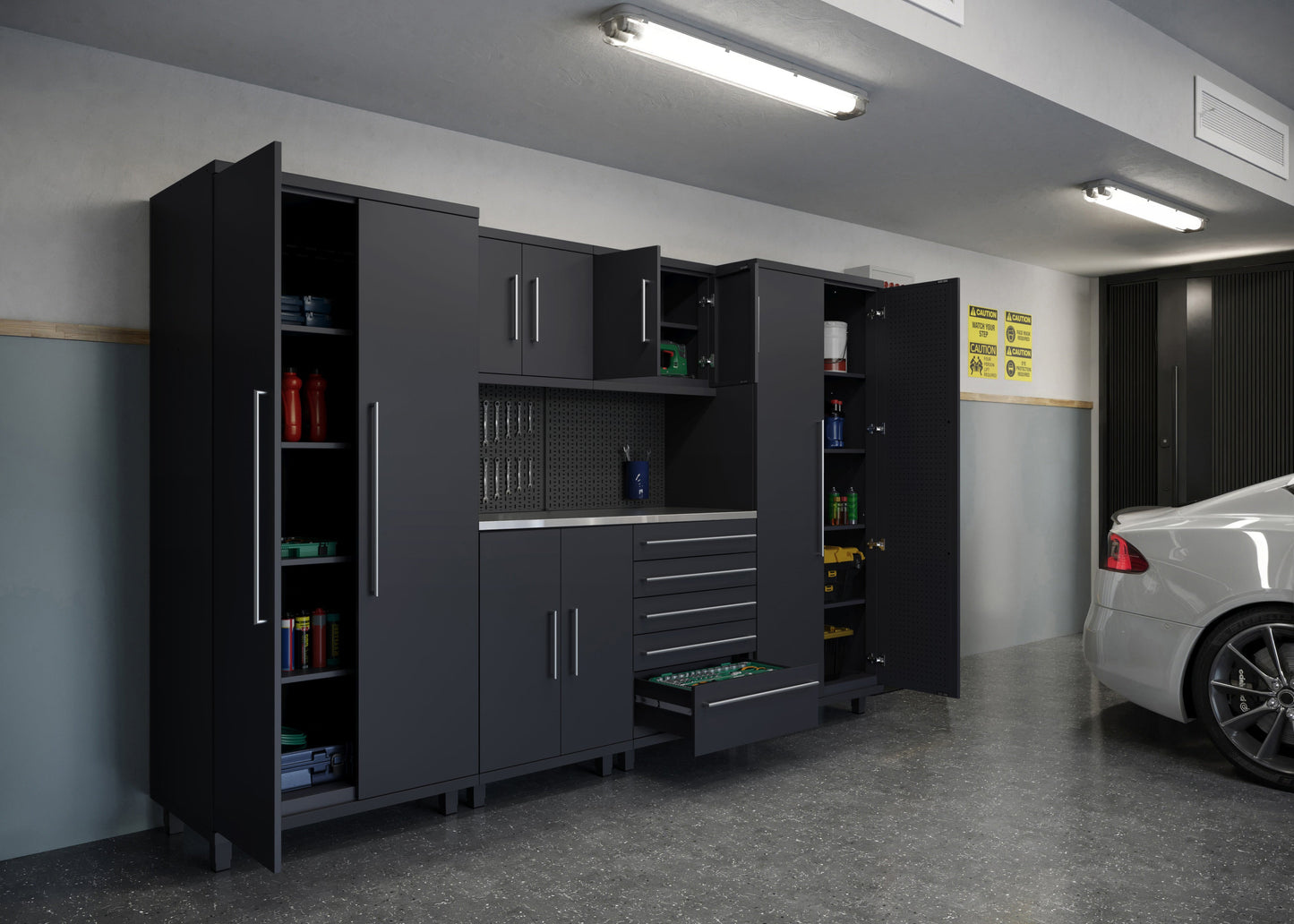 Prestige Series 3pc Cabinet Set with 36" Lockers