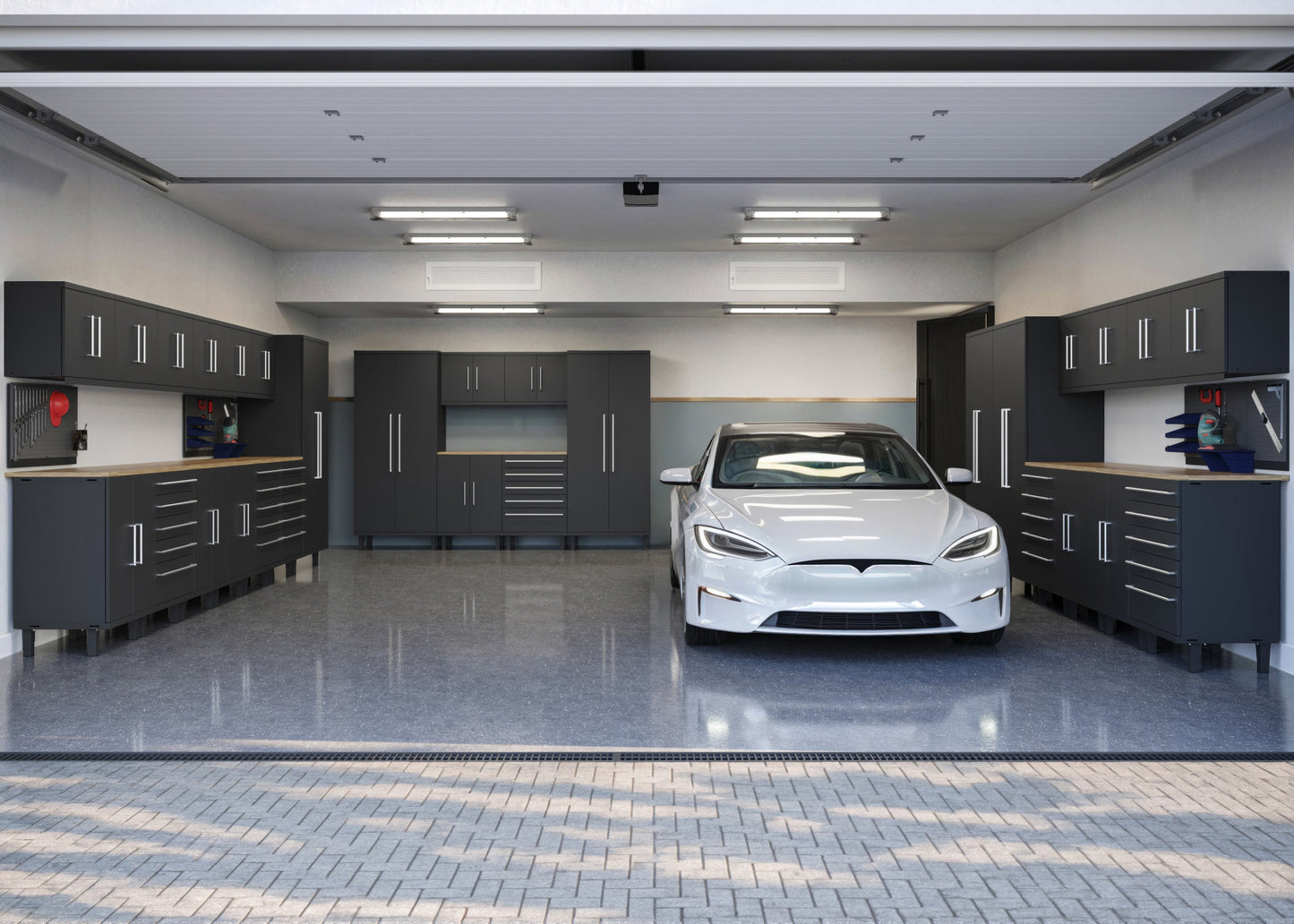 Prestige Series 14pc Cabinet Set with Base, Wall Cabinets and 36" Lockers