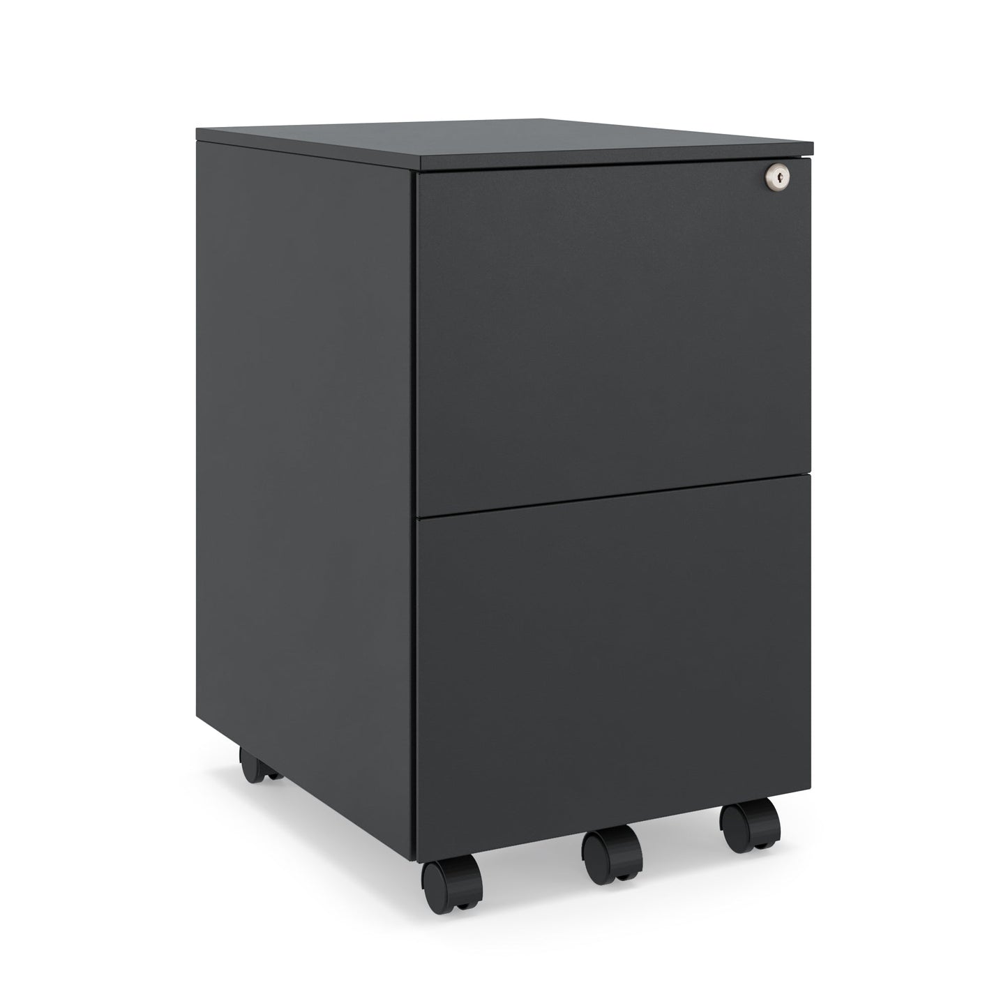 Mobile Metal Filing Cabinet with Lock – 2-Drawer or 3-Drawer Pedestal on Wheels - JMKG