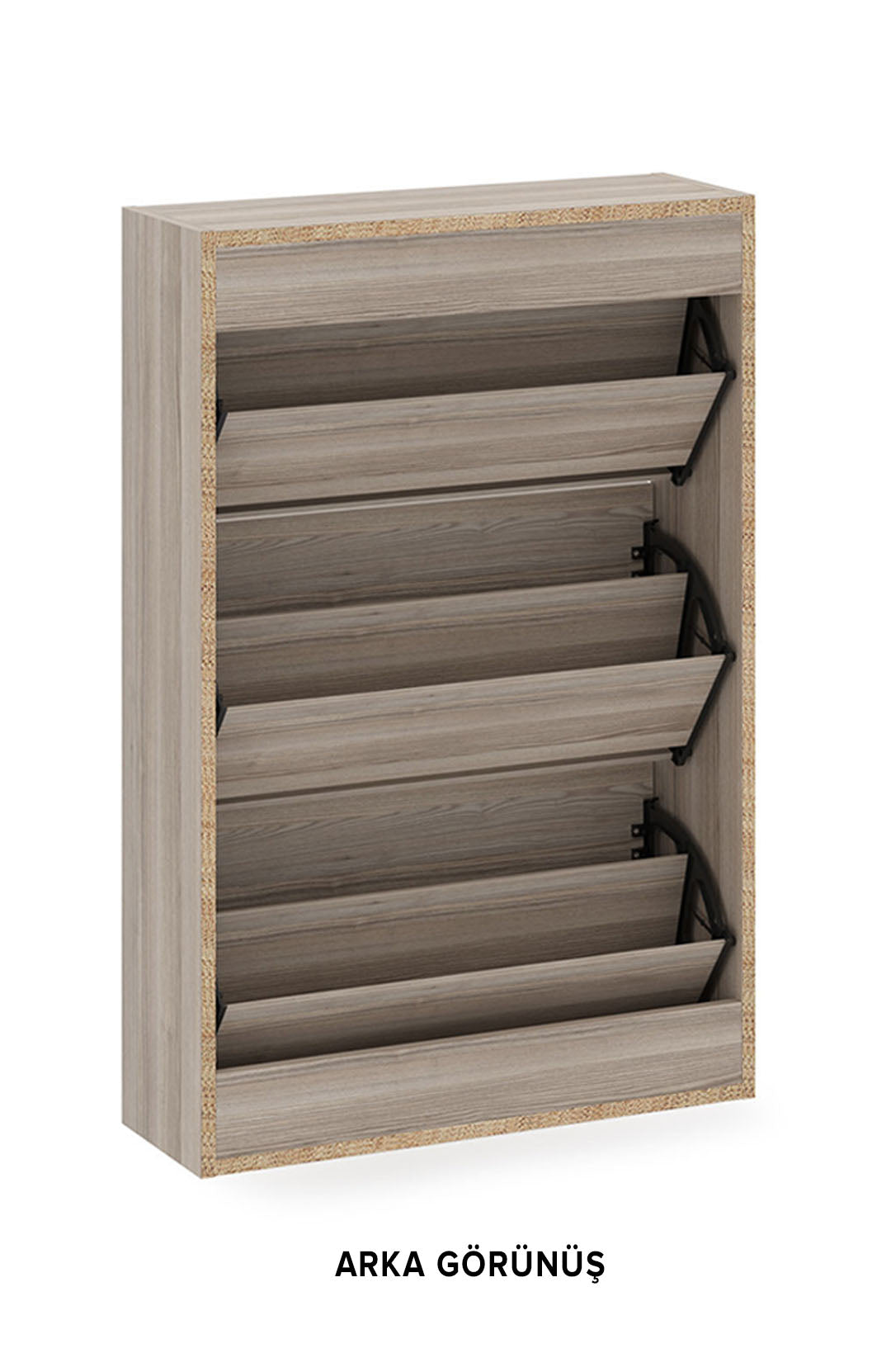 3-Tier Wooden Shoe Cabinet