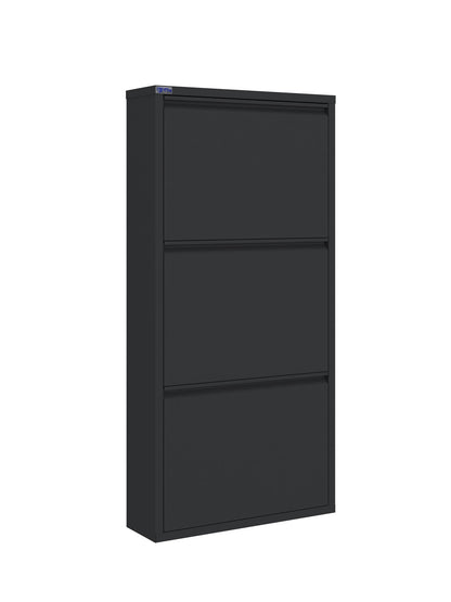 Metal Shoe Cabinet, Wall-Mountable, 3–5 Tier Storage, Multiple Ventilation Options - AYK Series