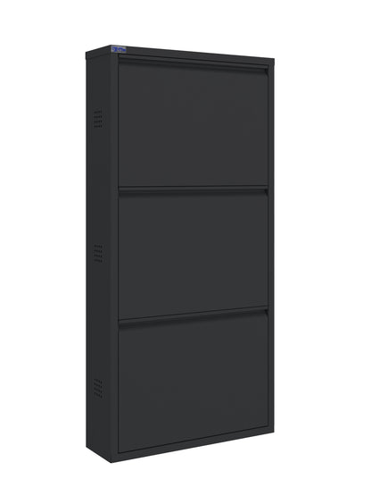 Metal Shoe Cabinet, Wall-Mountable, 3–5 Tier Storage, Multiple Ventilation Options - AYK Series
