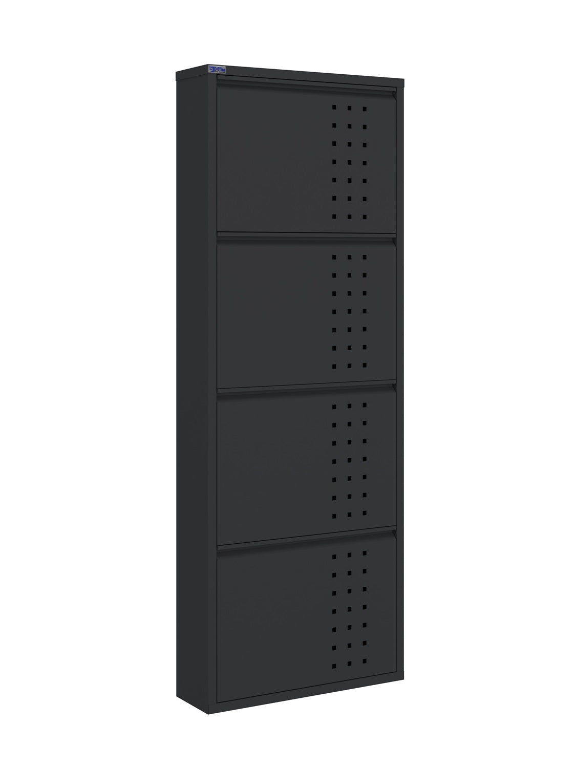 Metal Shoe Cabinet, Wall-Mountable, 3–5 Tier Storage, Multiple Ventilation Options - AYK Series