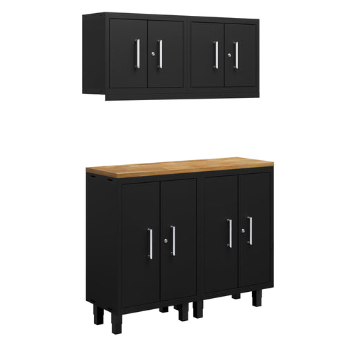 Core Plus Series 5pc Cabinet Set with Base and Wall Cabinets