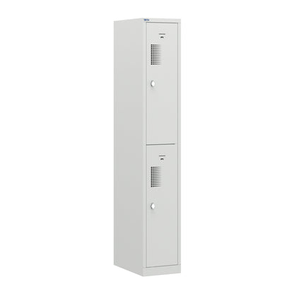 NH Series 2-Tier Premium Steel Locker with Front Vents, Heavy Duty