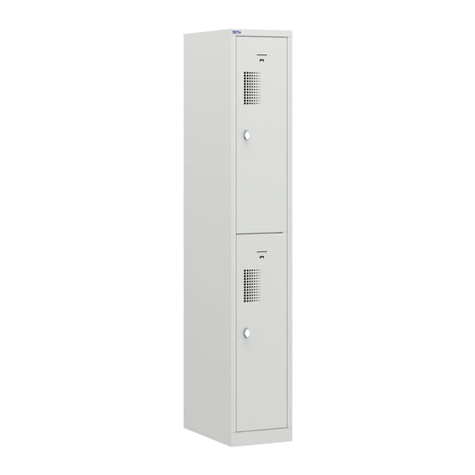 NH Series 2-Tier Premium Steel Locker with Front Vents, Heavy Duty