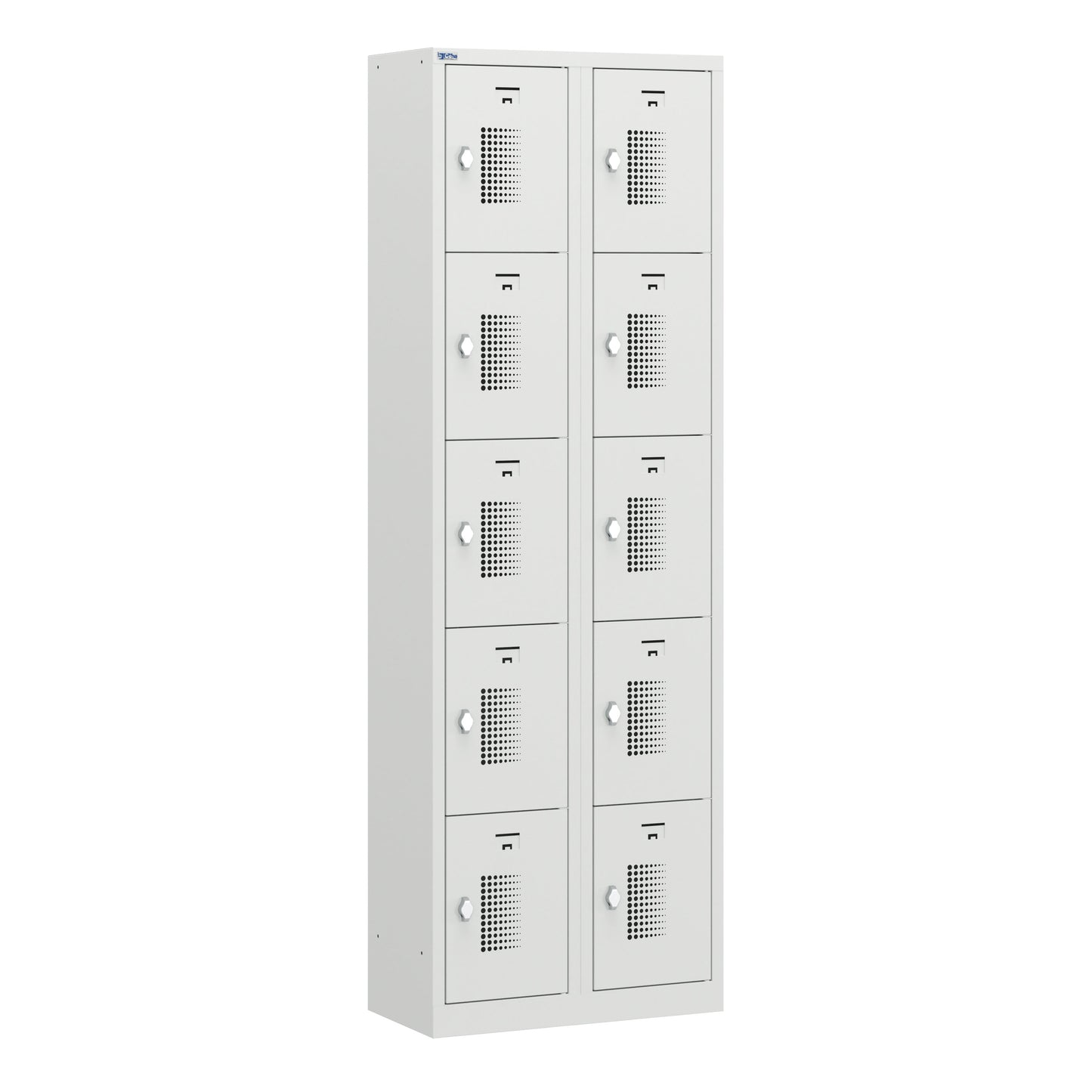 NH Series 5-Tier Premium Steel Locker with Front Vents, Heavy Duty