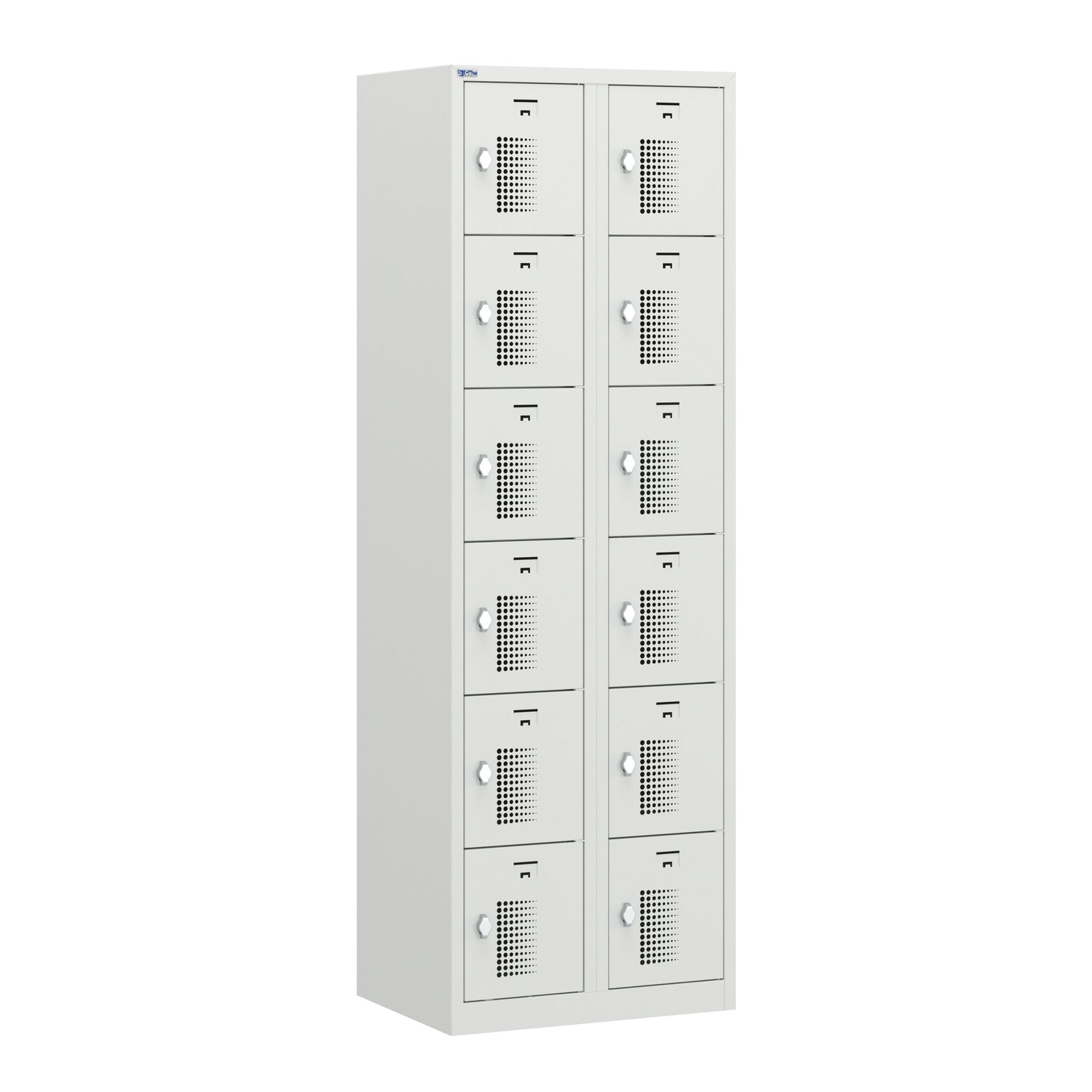 NH Series 6-Tier Premium Steel Locker with Front Vents, Heavy Duty