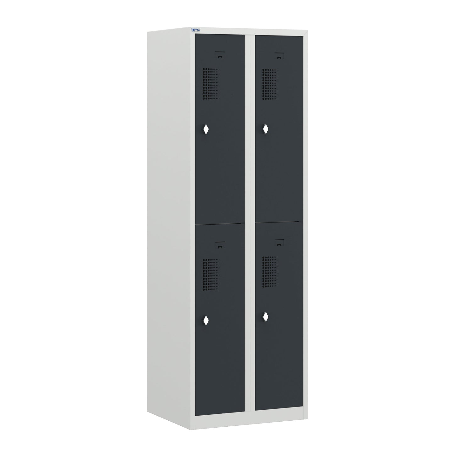 NH Series 2-Tier Premium Steel Locker with Front Vents, Heavy Duty