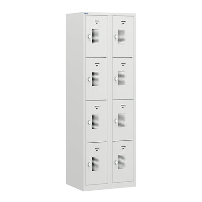 NH Series 4-Tier Premium Steel Locker with Front Vents, Heavy Duty