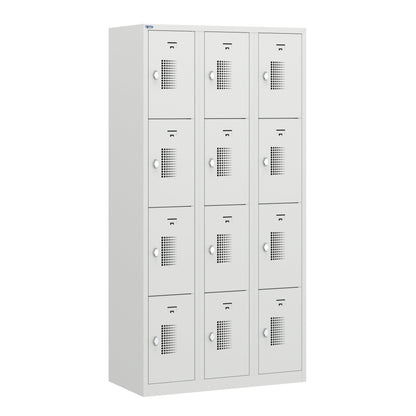 NH Series 4-Tier Premium Steel Locker with Front Vents, Heavy Duty