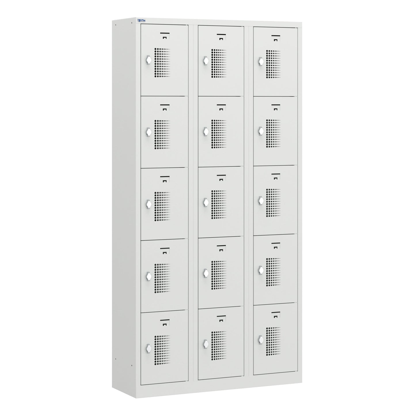NH Series 5-Tier Premium Steel Locker with Front Vents, Heavy Duty