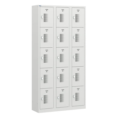 NH Series 5-Tier Premium Steel Locker with Front Vents, Heavy Duty