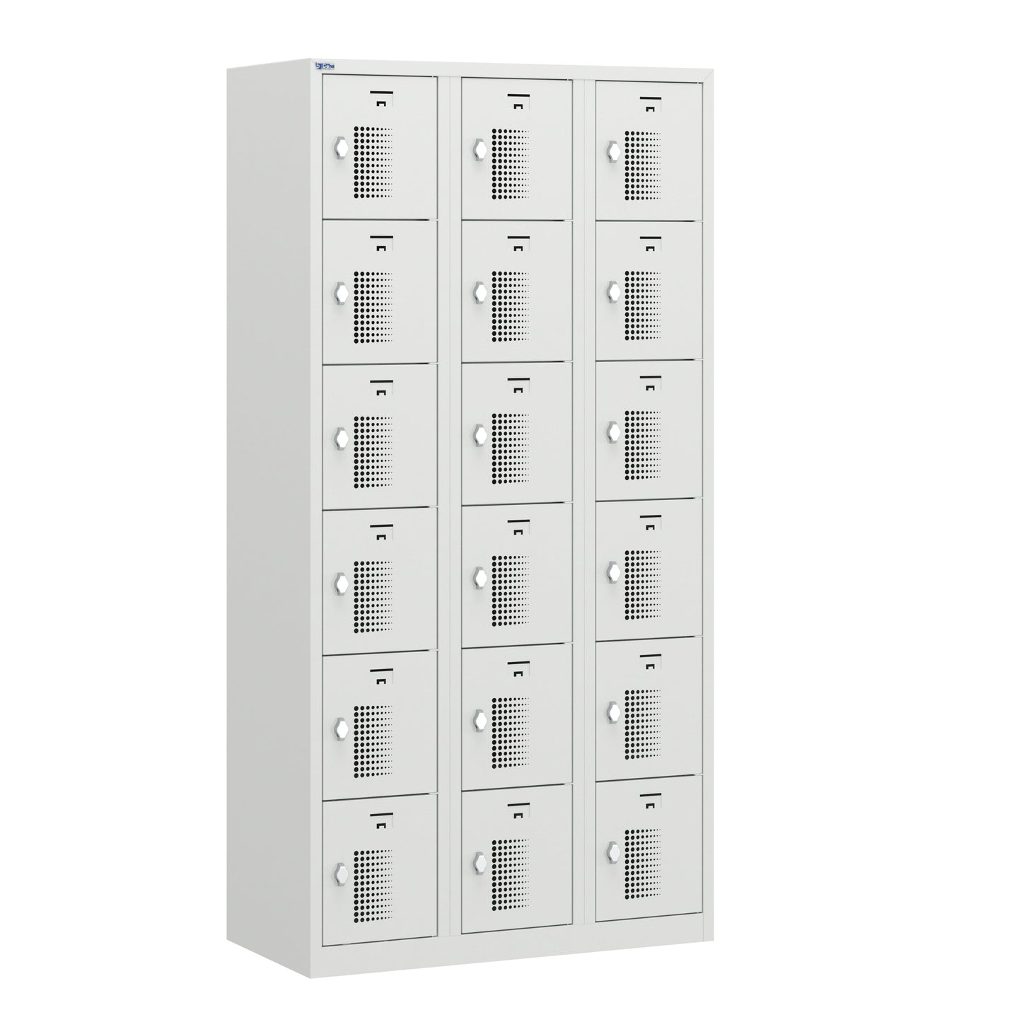NH Series 6-Tier Premium Steel Locker with Front Vents, Heavy Duty