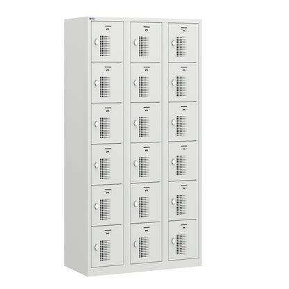 NH Series 6-Tier Premium Steel Locker with Front Vents, Heavy Duty