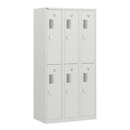 NH Series 2-Tier Premium Steel Locker with Front Vents, Heavy Duty