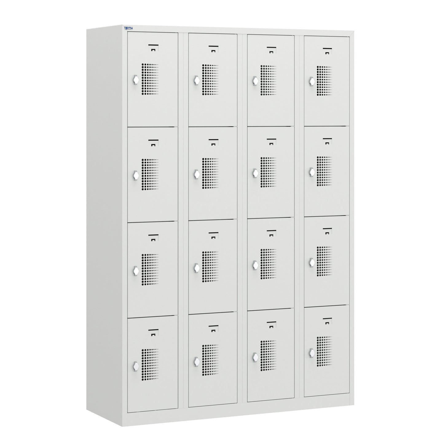 NH Series 4-Tier Premium Steel Locker with Front Vents, Heavy Duty
