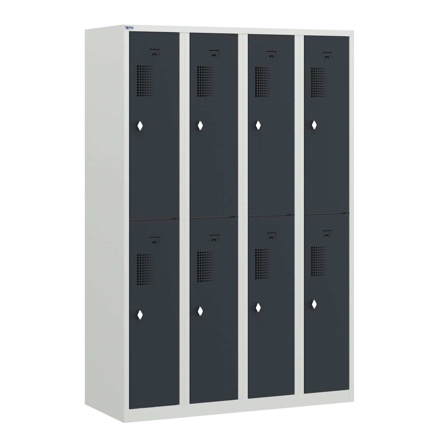 NH Series 2-Tier Premium Steel Locker with Front Vents, Heavy Duty