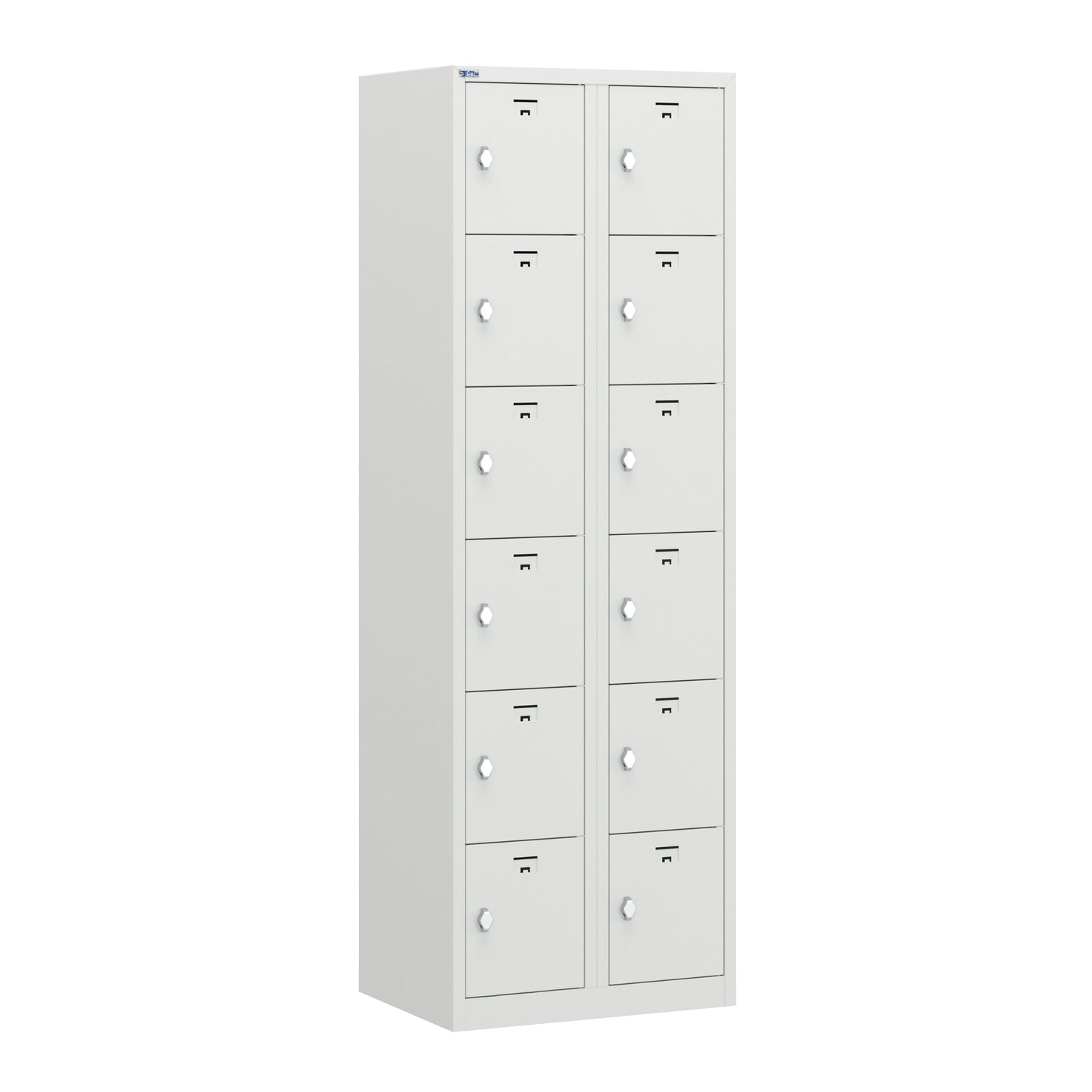 VH Series Premium Steel 6-Tier Lockers, Rear Ventilated