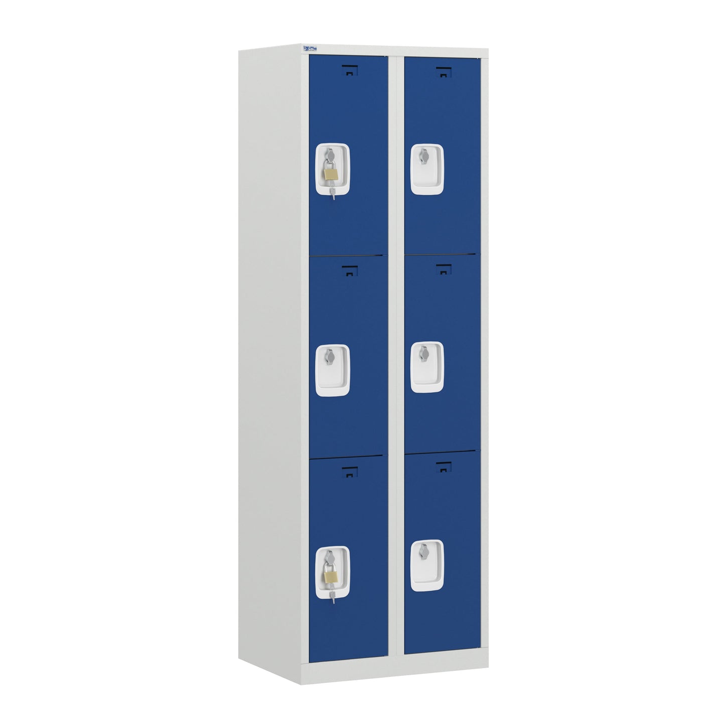 VH Series Premium Steel 3-Tier Lockers, Rear Ventilated