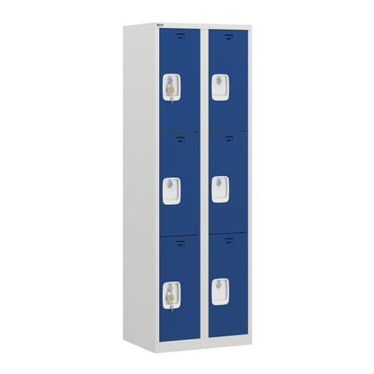 VH Series Premium Steel 3-Tier Lockers, Rear Ventilated