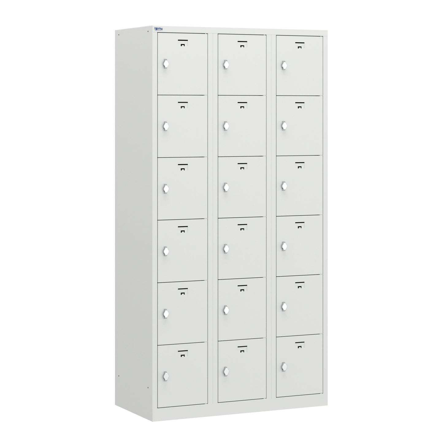 VH Series Premium Steel 6-Tier Lockers, Rear Ventilated