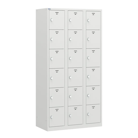VH Series Premium Steel 6-Tier Lockers, Rear Ventilated