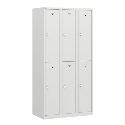 PH Series Premium Steel 2-Tier Lockers, Rear Ventilated, Name Plate Holder