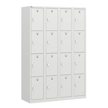 PH Series Premium Steel 4-Tier Lockers, Rear Ventilated, Name Plate Holder