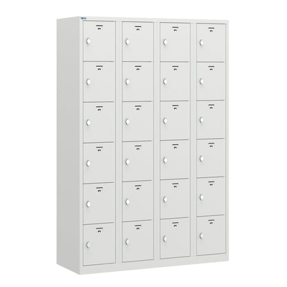 PH Series Premium Steel 6-Tier Lockers, Rear Ventilated, Name Plate Holder