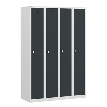 PH Series Premium Steel 1-Tier Lockers, Rear Ventilated, Name Plate Holder
