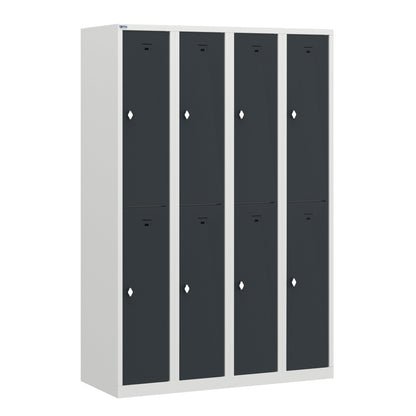 PH Series Premium Steel 2-Tier Lockers, Rear Ventilated, Name Plate Holder