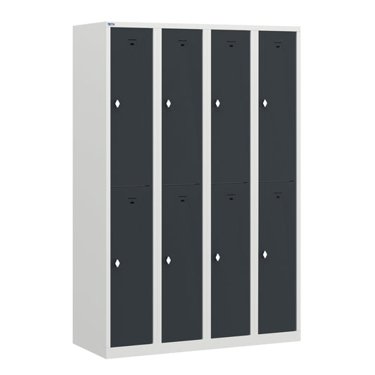 VH Series Premium Steel 2-Tier Lockers, Rear Ventilated