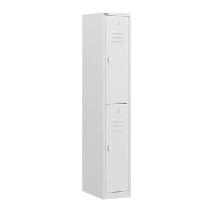 RH Series, Commercial Grade Steel 2-Tier Locker, Louver Vents, Banks of 1, 2, 3, or 4